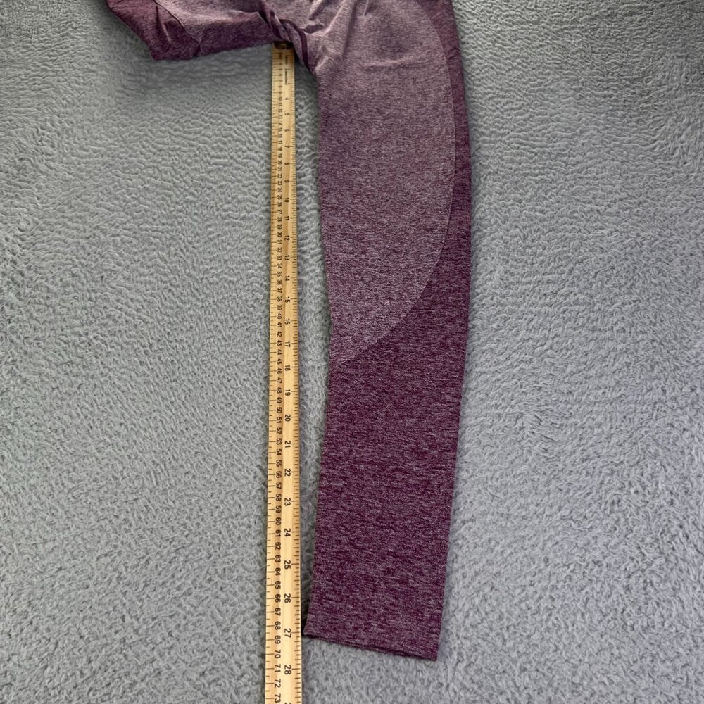 Gymshark Seamless Flex Leggings Womens Small Heather Purple Athletic Workout - Picture 6 of 8